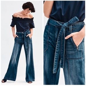 Anthropologie Pilcro Wide Leg High Rise Jeans